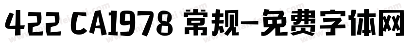 422 CA1978 常规字体转换